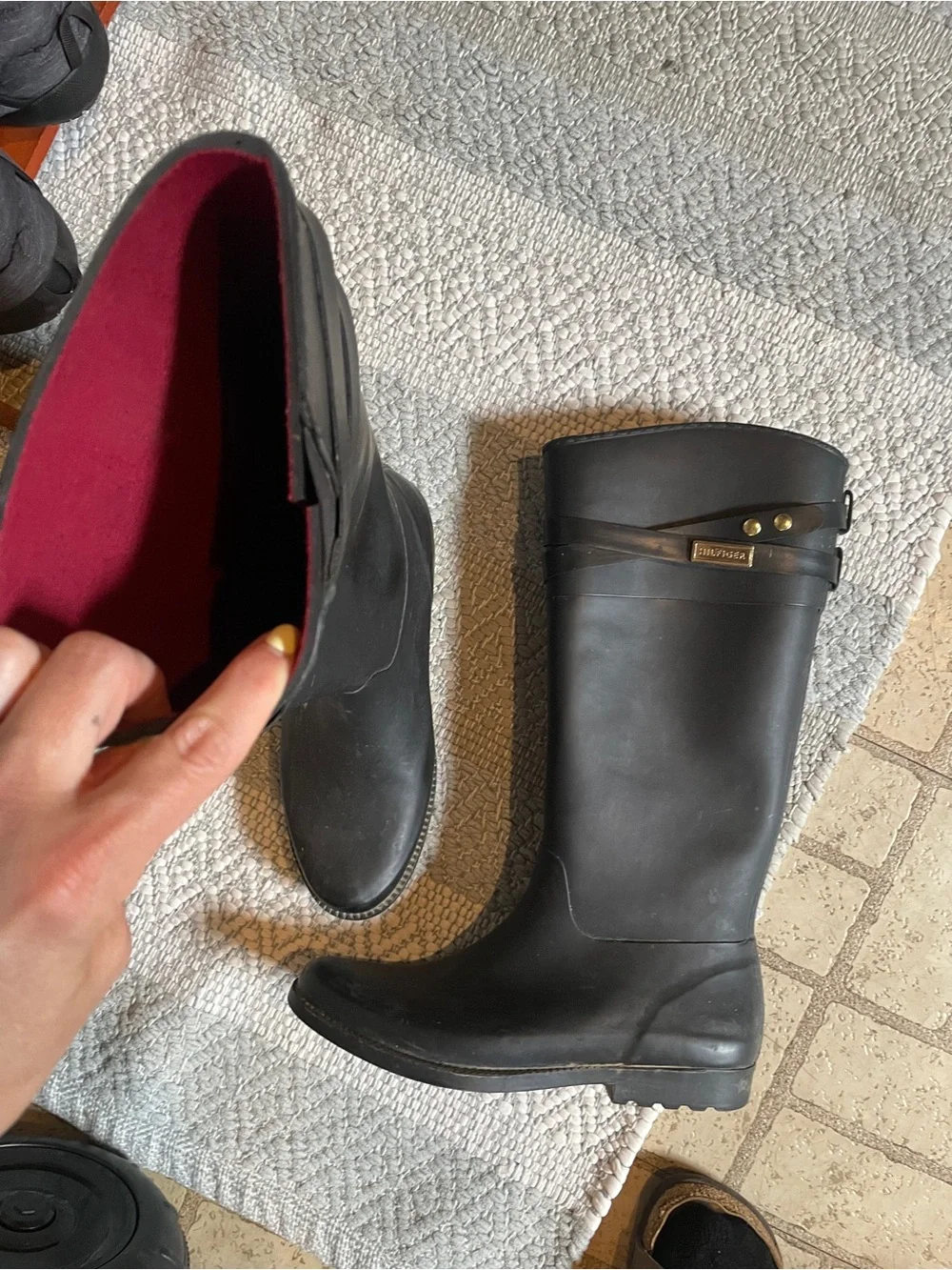 Tommy Hilfiger Women’s Rubber Tall Rain Boots